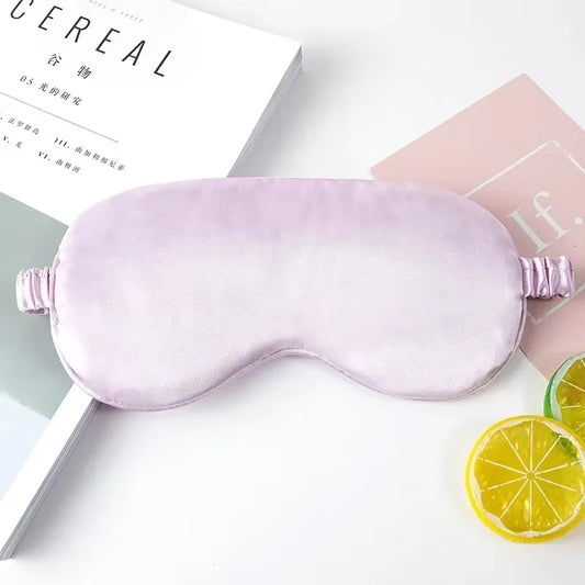 Silk Ruffle Sleep Eye Mask Soft Sleeping Eye Covers Multicolor Night Dream Blackout Eye Patches for Woman Man to Sleep Better